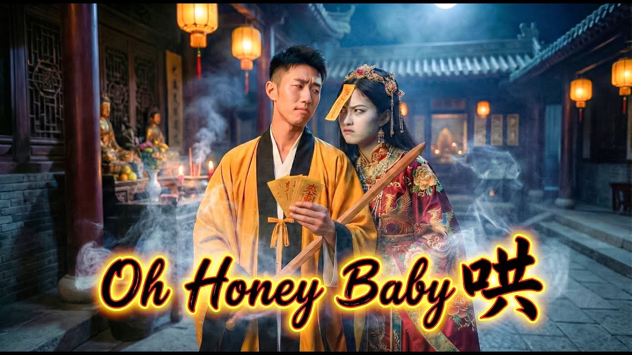 Oh Honey Baby 哄 - Official Lyric Video | 👻 另一半生氣像撞邪？最強「愛情驅魔」神曲！💘 殭屍道長 x 韓式驅魔 💑 把你的壞脾氣通通趕走 💖 甜蜜求和專用歌
