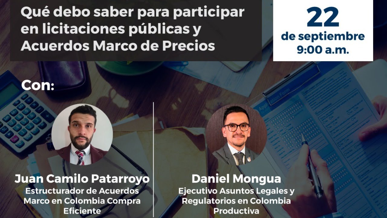 Qu&eacute; debo saber para participar en licitaciones p&uacute;blicas y Acuerdos Marco de Precios