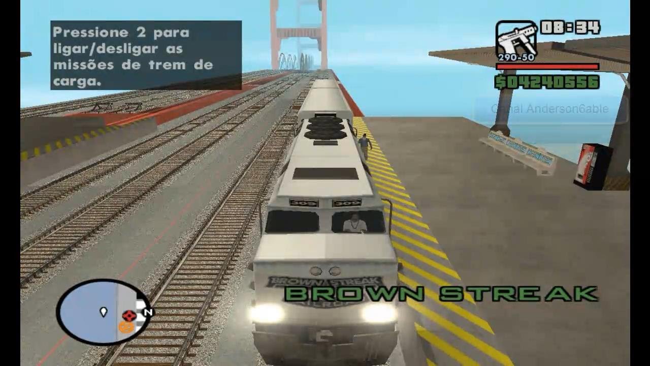 Nova Linha de Trem Passando em GTA San Andreas