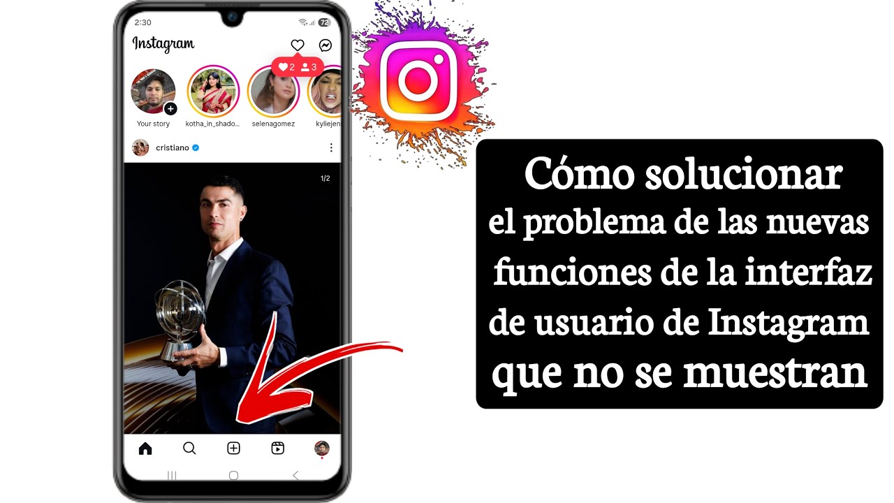 Nuevas funciones de la interfaz de usuario de Instagram que no se muestran | Soluci&oacute;n