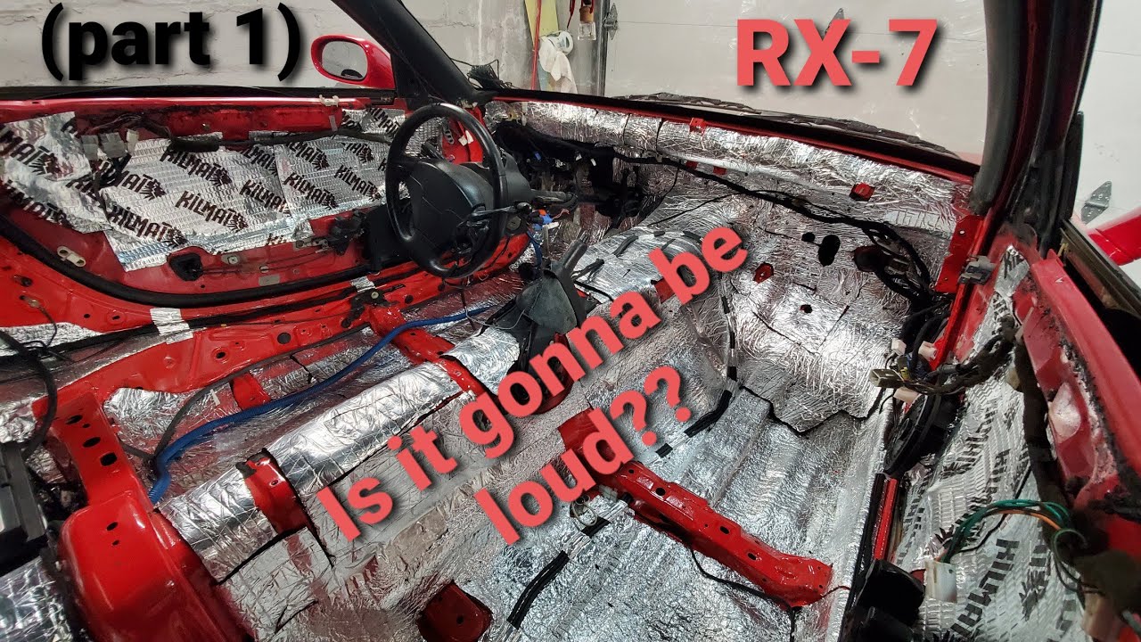 Wiring my Mazda RX-7 for sound system!