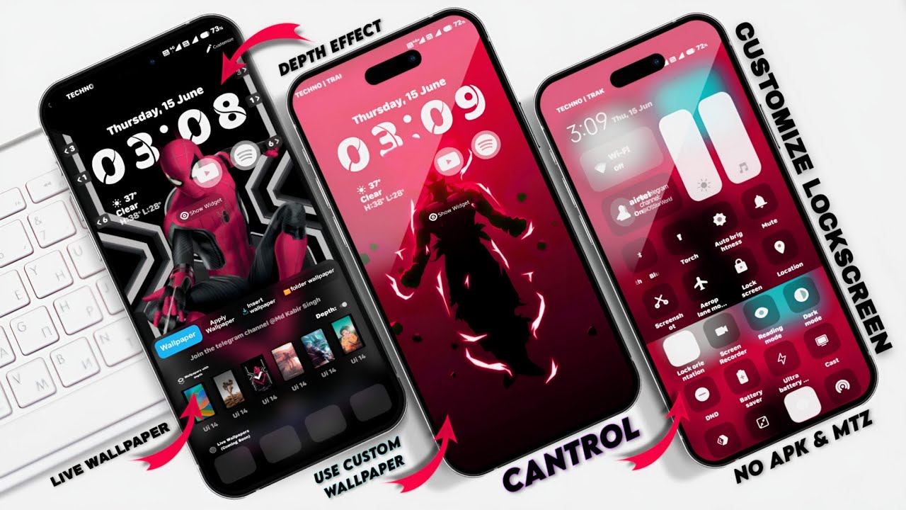 Customize miui lockscreen and enable depth effect and more features 🔥best lock screen theme for miui