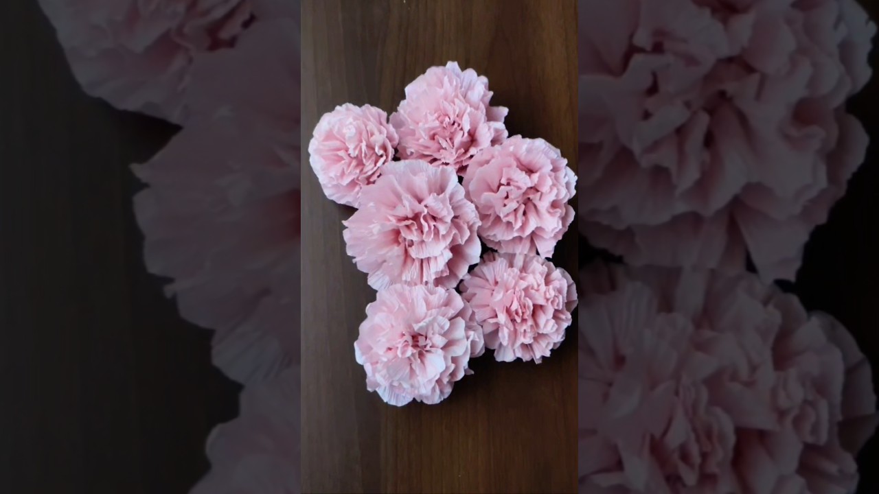 crepe paper pom pom flower# Tissue paper flower # easy flower making#pom pom flower