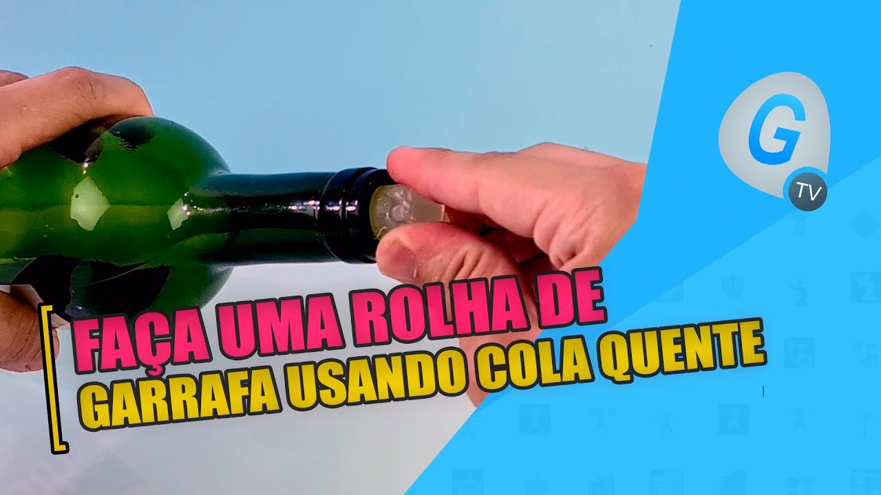 Faça uma rolha de garrafa usando cola quente