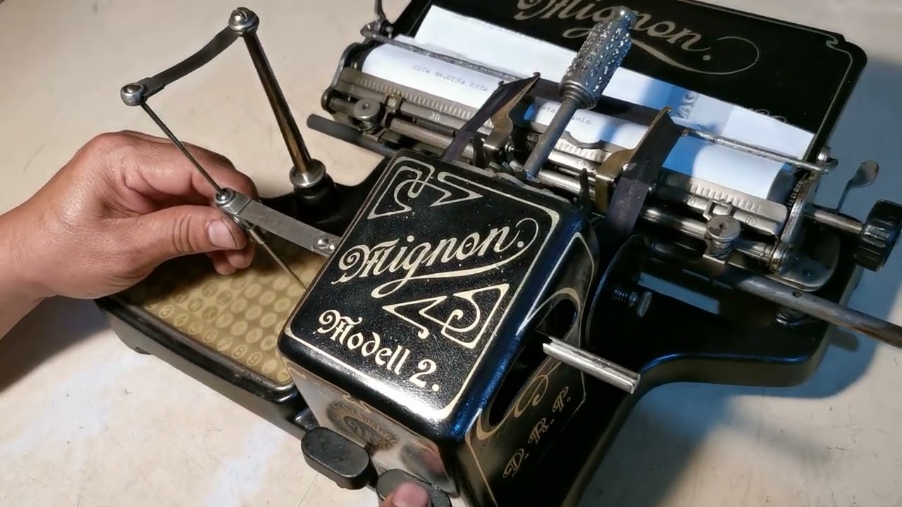 Maquina de escribir antigua MIGNON MODELL 2 año 1909