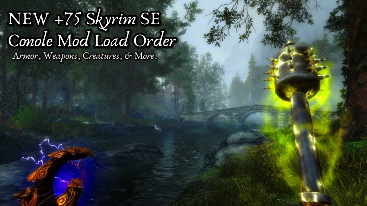+75 НОВЫХ МОДОВ | Порядок загрузки модов для консоли Skyrim SE