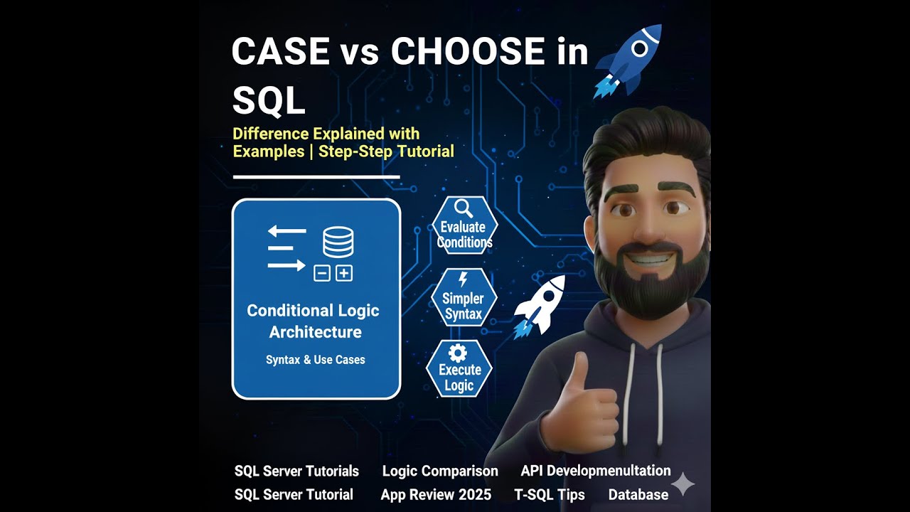 CASE vs CHOOSE in SQL | Difference Explained with Examples