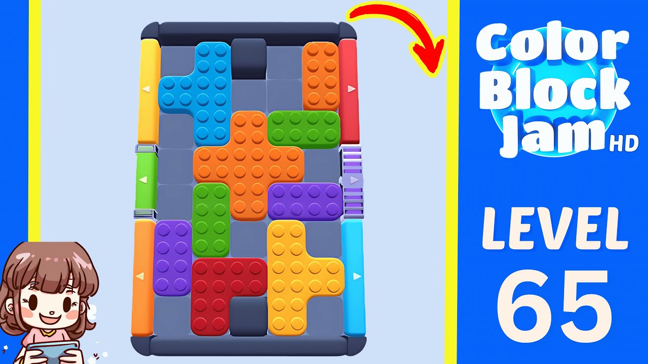 Color Block Jam Level 65 Solution Walkthrough