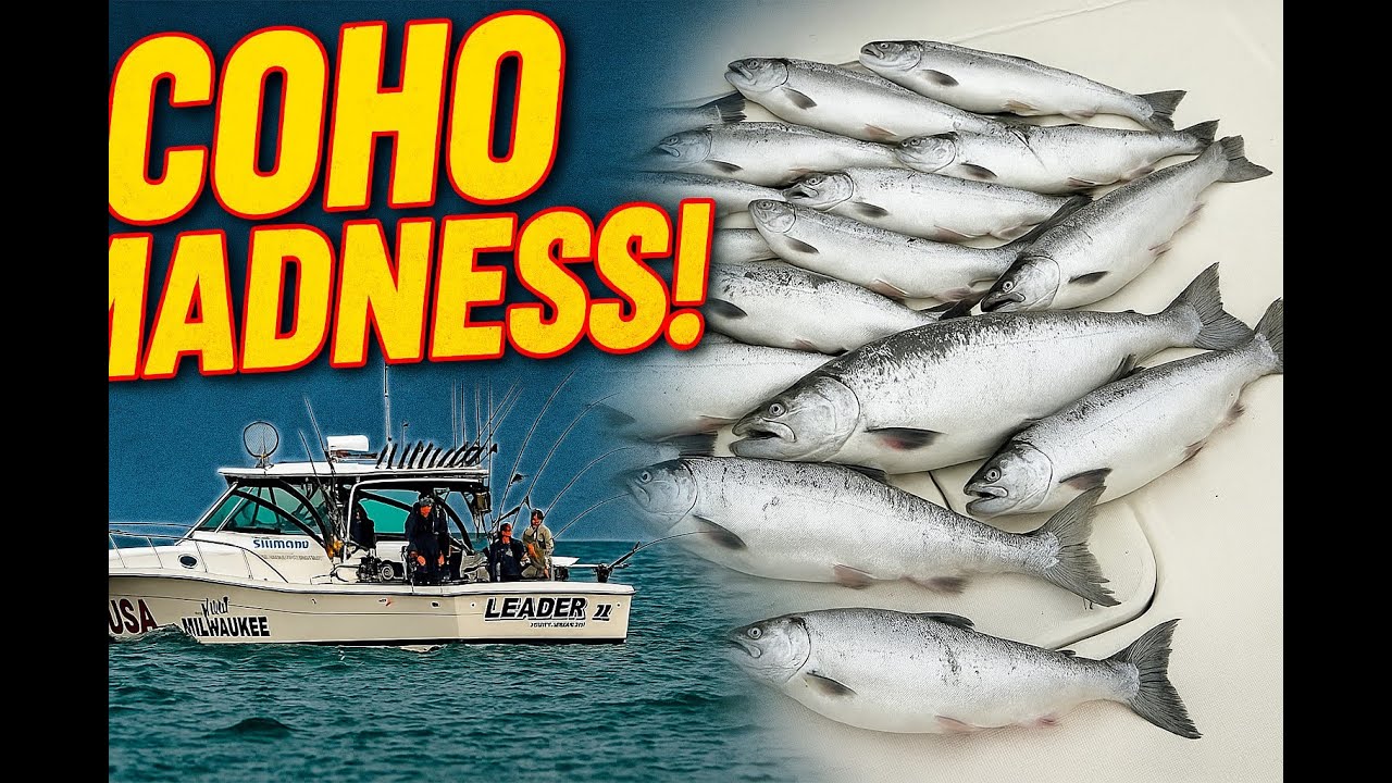 Coho Fishing is on Fire! Racine Wisconsin