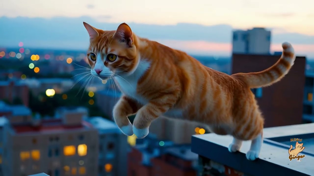Ginger Cat & Mama Cat 🐾 | Relaxing AI Cat Story with Cute Cat Meows 😺
