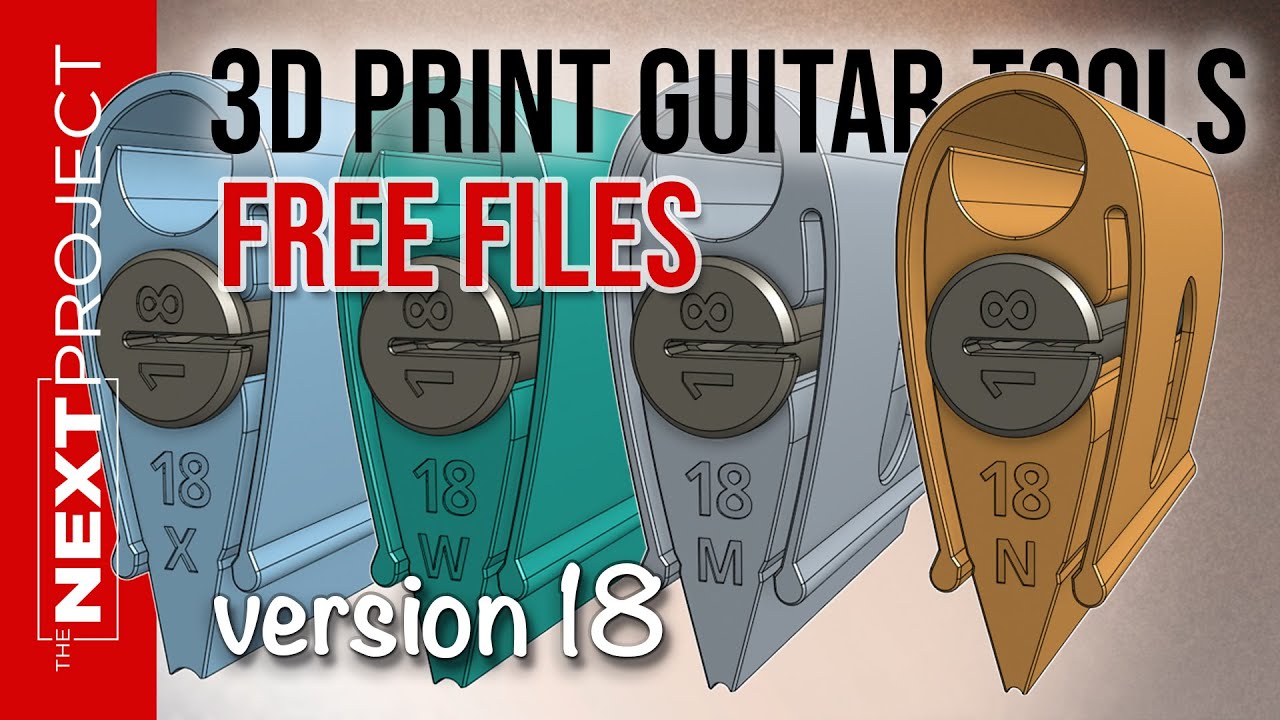 Fret Sanding Polishing Grip v18 - 3D Printing Guitar Project Tools - Ep4B
