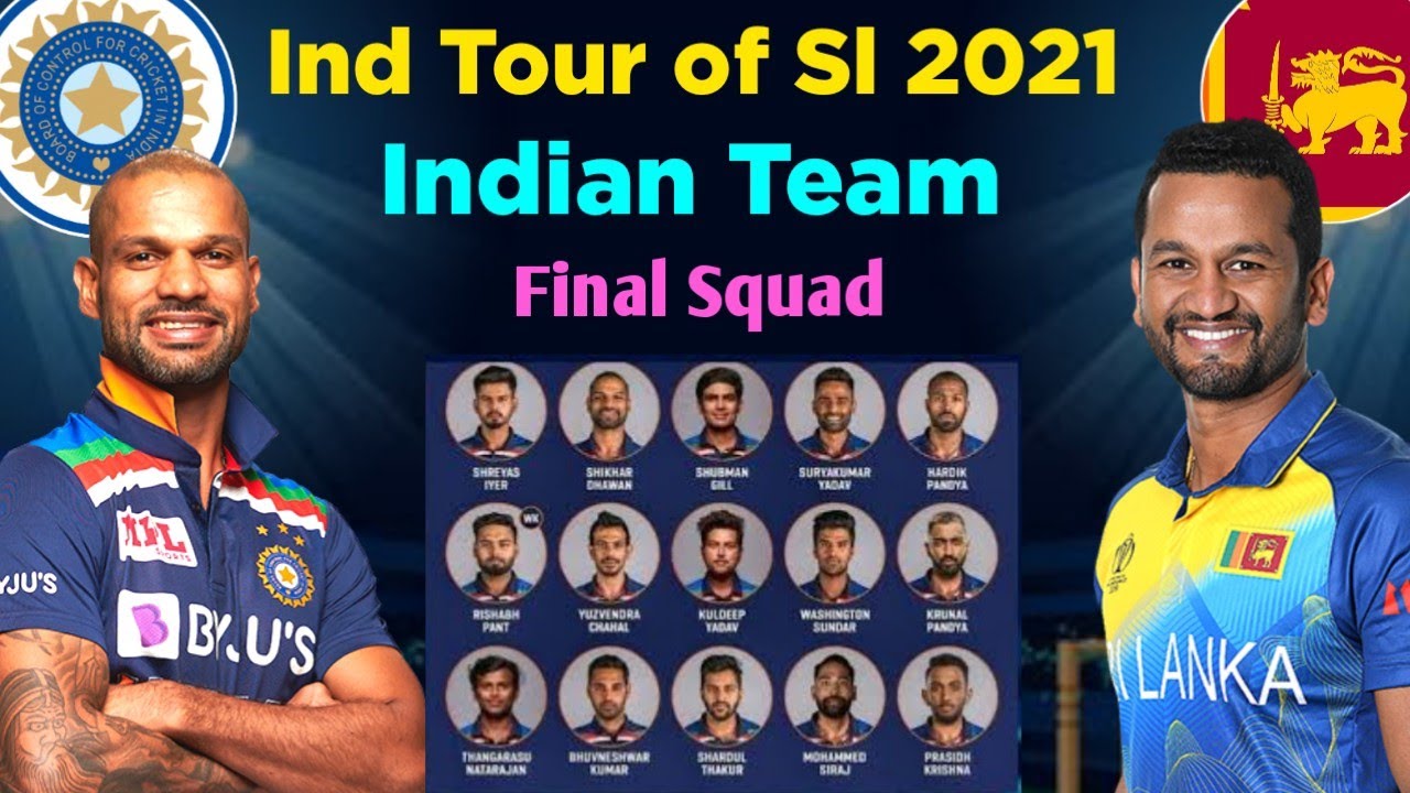 Ind Squad vs Sri Lanka 2021 | Ind vs Sri lanka 2021| India Tour of Sri Lanka 2021
