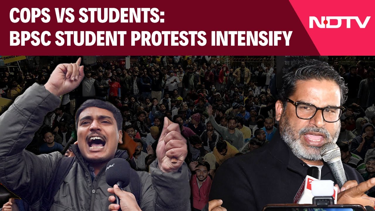 BPSC Protests News | Students, Cops Clash In Bihar Over Exam, Case Filed Against Prashant Kishor