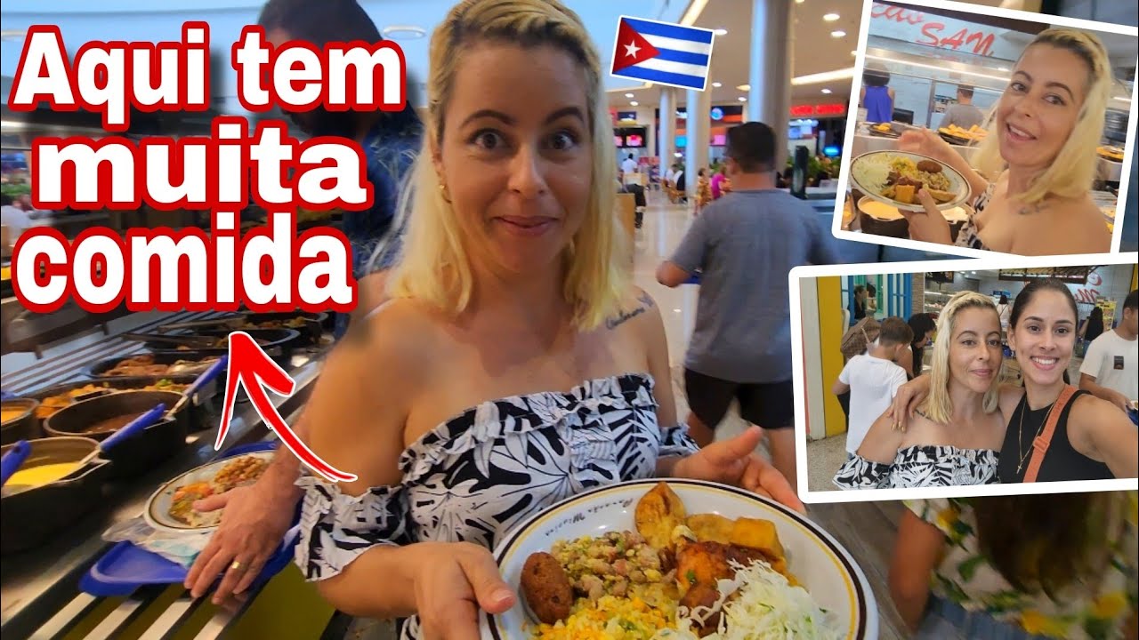 REAÇÃO DA CUBANA AO VER UM SELF-SERVICE PELA PRIMEIRA VEZ/ foi sensacional !!!
