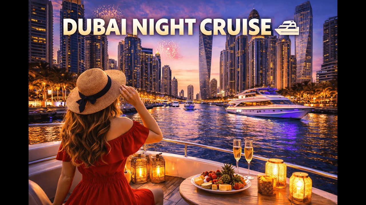 Dubai Marina Night Cruise 🛥️✨ | Luxury Evening Cruise in Dubai