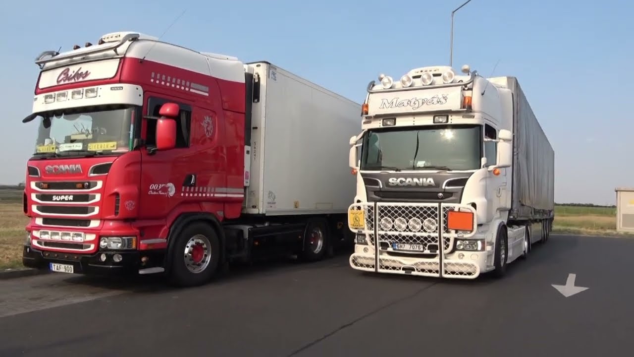 Csíkos & Matyas Scania R500 V8 Open Pipe