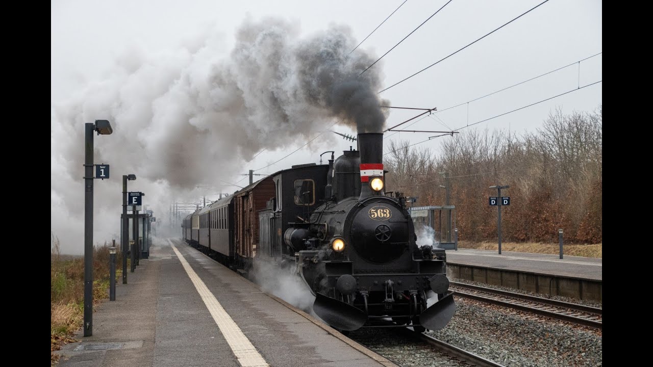 DJM/NSJK - Kørsel med K 563 - Roskilde-Helsingør-Roskilde - 16-12-2023