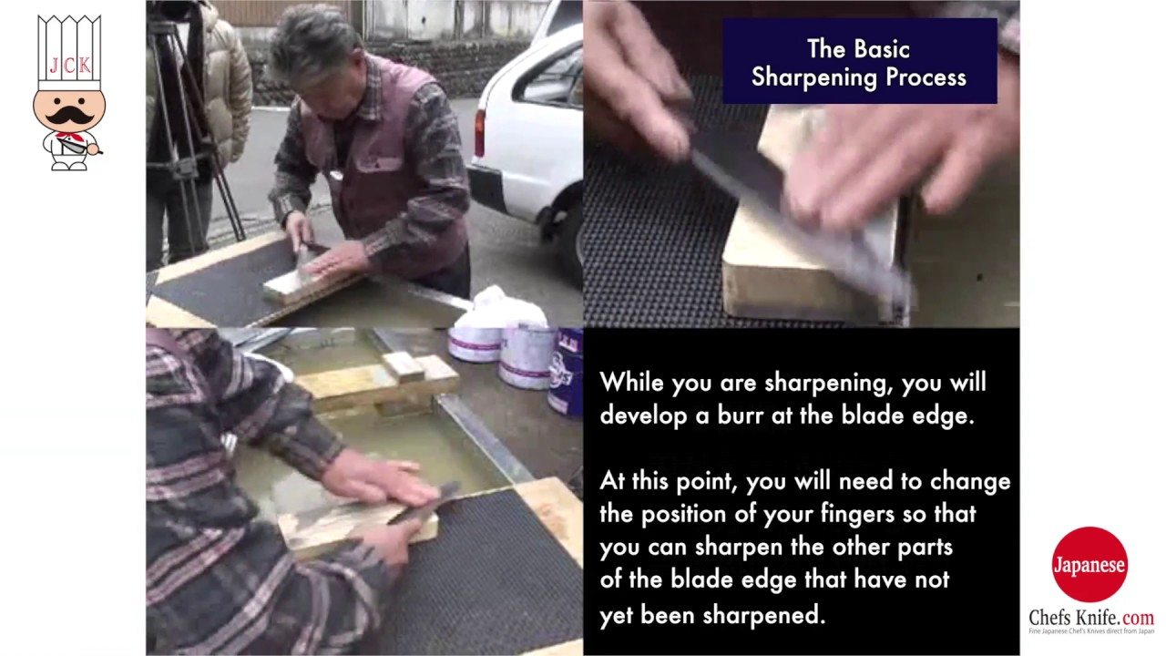 Sharpening Double Bevel Edge Knife