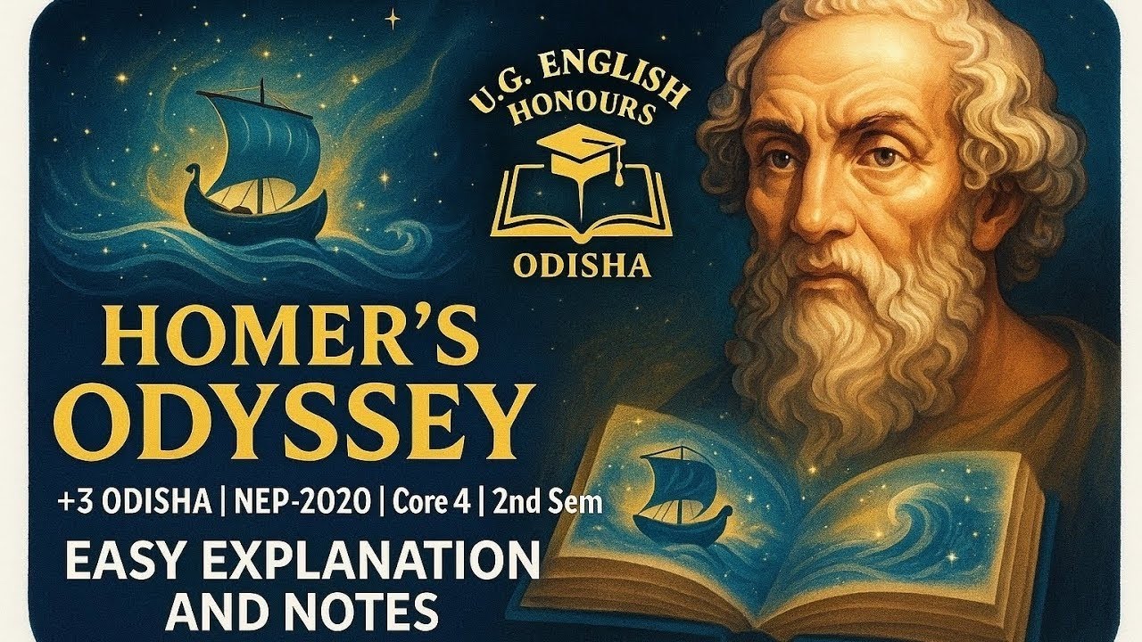 Homer’s Odyssey Book 1 Easily Explained | Core 4 | Unit 1 |Notes| for +3 students NEP 2020