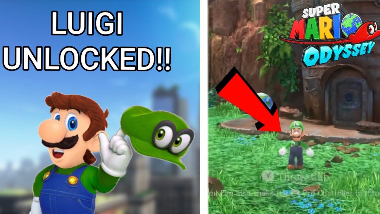 LUIGI UNLOCKED!? How To Play As Luigi In Super Mario Odyssey *JOKE*