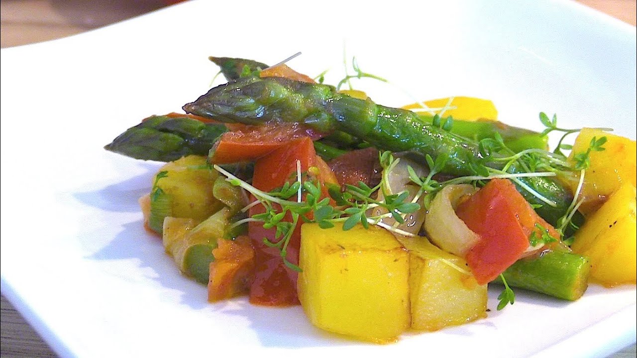 Spargel Rezept f&uuml;r den Fr&uuml;hling - gr&uuml;ner Spargel vegan