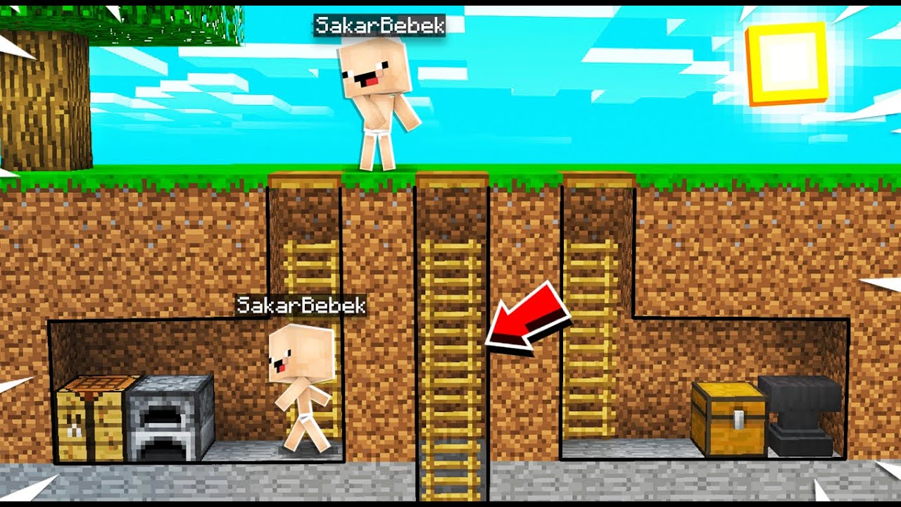 SAKAR BEBEK GİZLİ GEÇİTLERİ !! 😱 - Minecraft