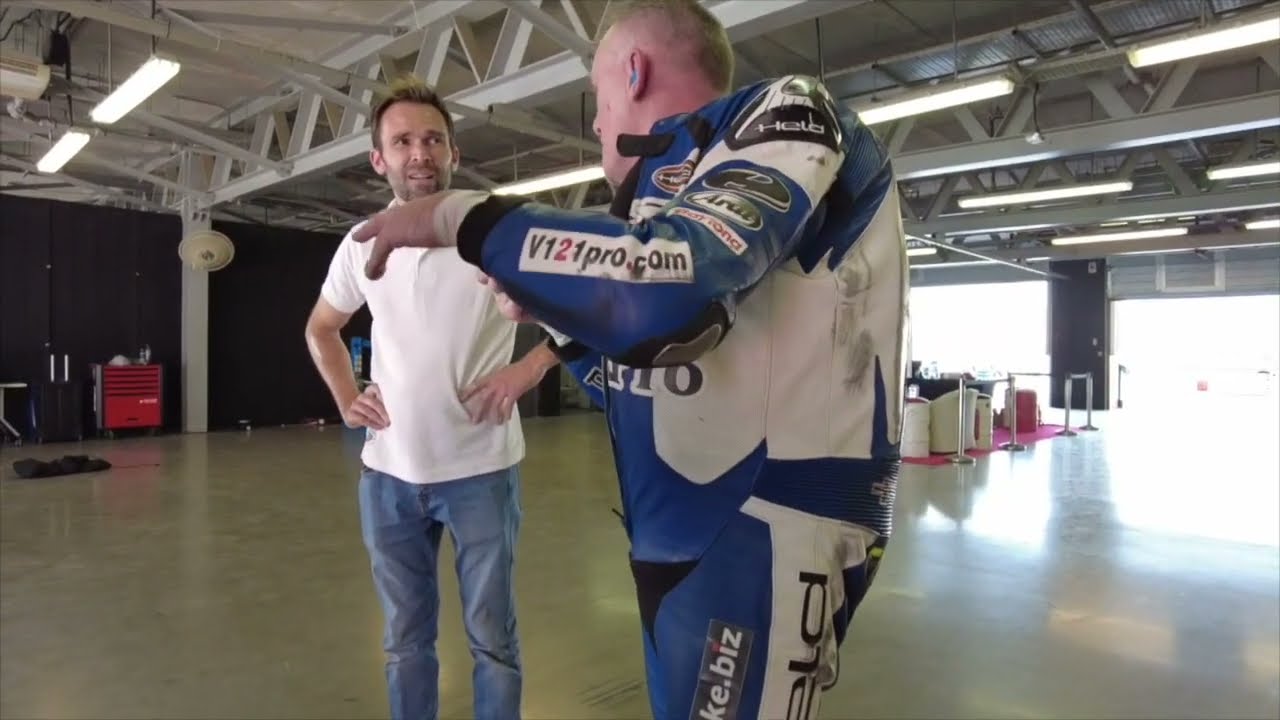 Held eVest crash tested motorcycle airbag product review Mike Spike Edwards motorbike on track racer