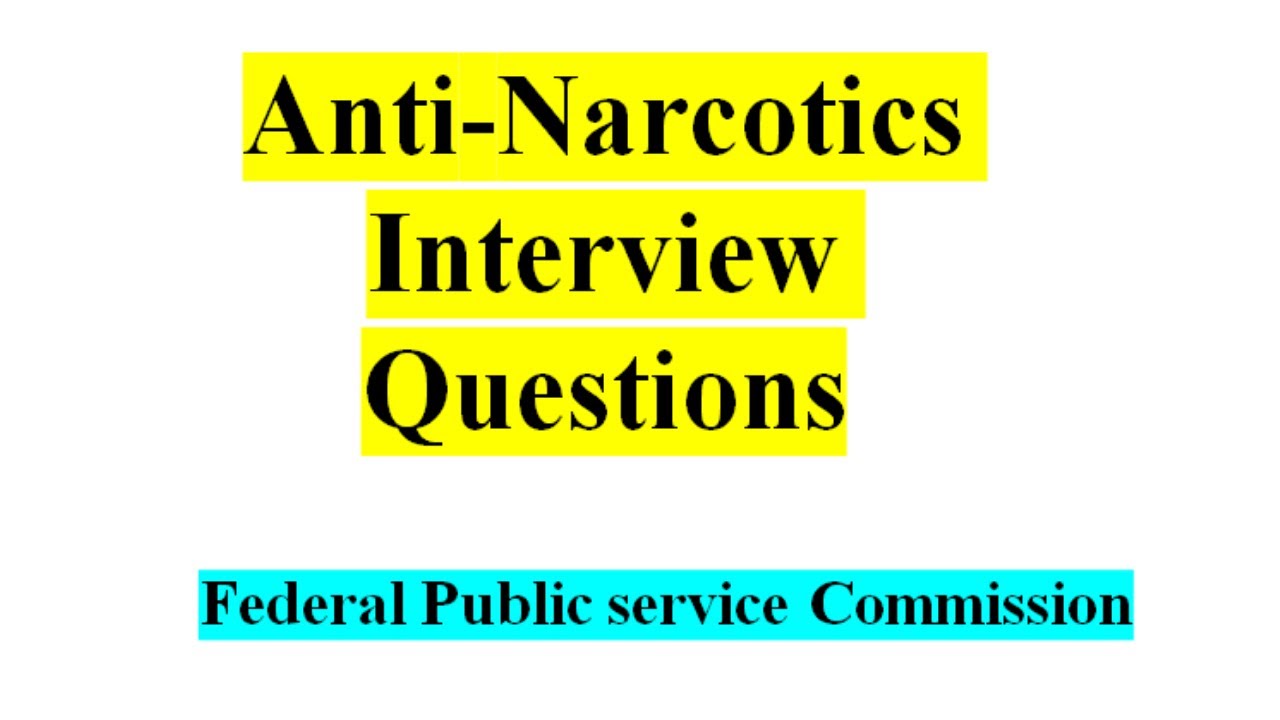 ANF (Anti-Narcotics force) Interview Questions mostly repeated II FPSC II