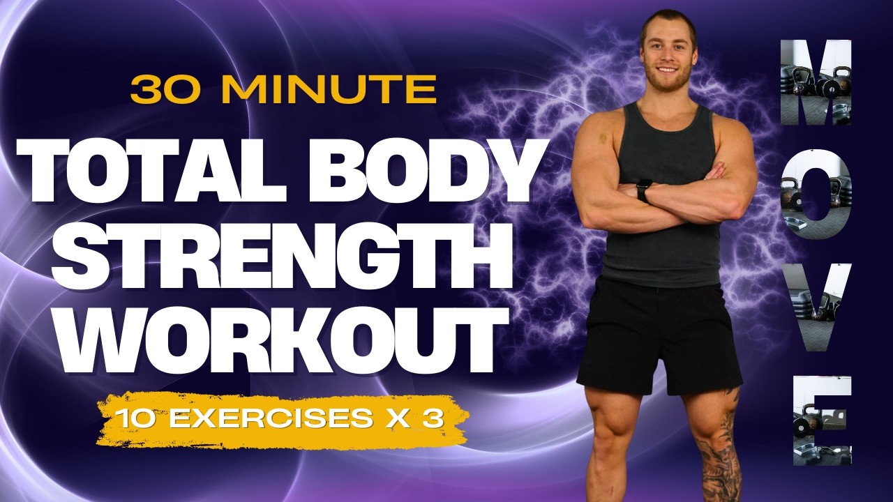 35 Minute Full Body Strength with Stratton | 10 exercises x 3 Rounds