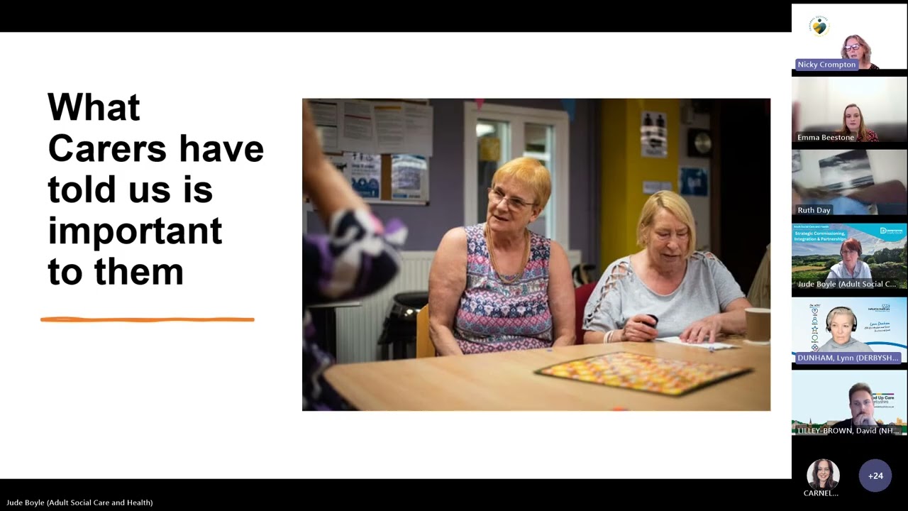 Derbyshire Dialogue | Building a Carer Friendly Derby and Derbyshire Together | 12 November 2025