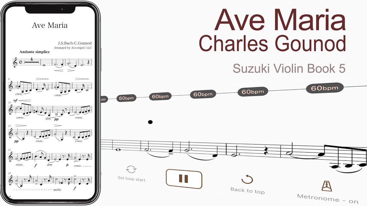 Ave Maria | Charles Gounod【 Violin Sheet Music 】