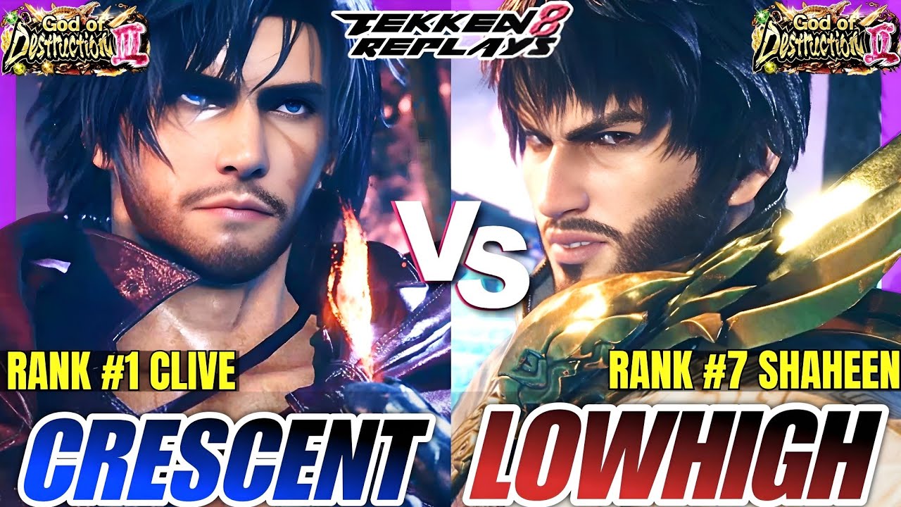 Tekken 8 - Crescent (Clive) vs Lowhigh (Shaheen) - High Level Ranked Match Replay