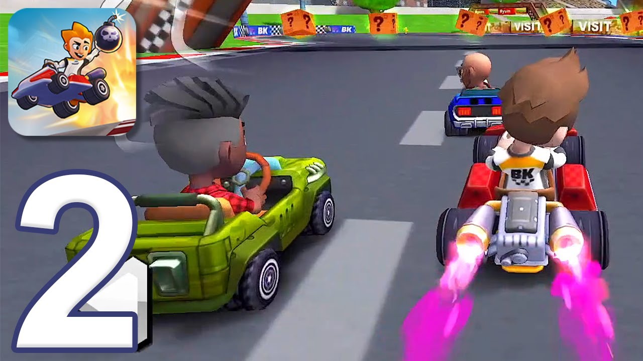 Boom Karts - Gameplay Walkthrough Part 2 - Adventure: City Circuits (iOS, Android)