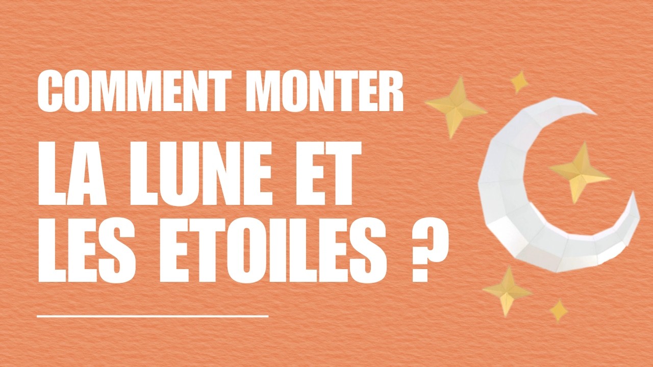 Montage de la Lune et étoiles