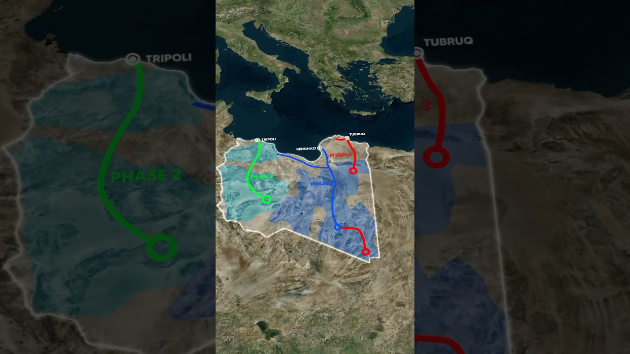 Comment la Libye 🇱🇾 a t&rsquo;elle construite des rivi&egrave;res au milieu du d&eacute;sert ? #libye #geographie