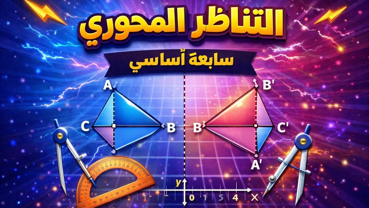 🔷 التناظر المحوري | شرح مبسّط و واضح 🔍 | سابعة أساسي