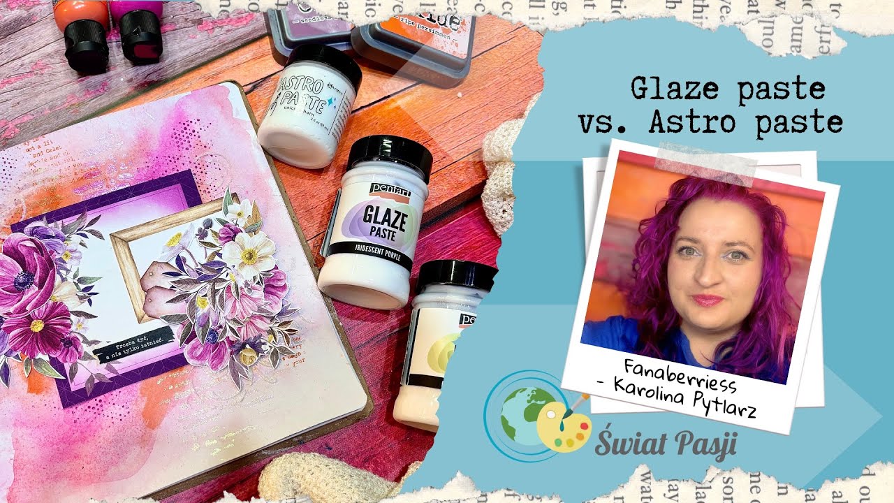 Pentart: Glaze paste vs. Ranger: Astro paste