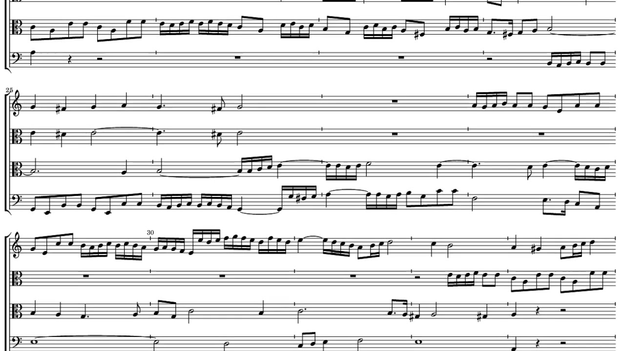 Johann Pachelbel Fuga P163 (a-minor)