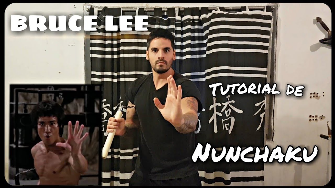 BRUCE LEE -  Movimientos de  Nunchakus TUTORIAL 🈵