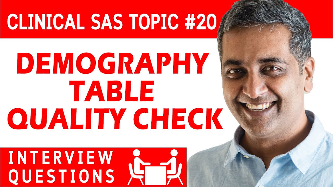 Clinical SAS Interview question 20 - DEMOGRAPHY TABLE QUALITY CHECK