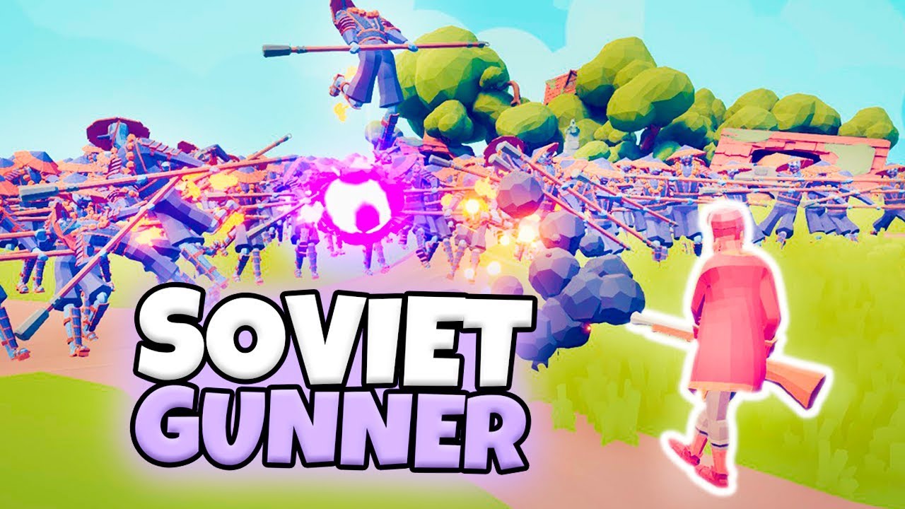SOVIET GUNNER VS EVERY FACTION | TABS MODDED GAMEPLAY