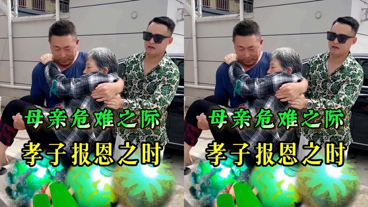 慈乌反哺尚知孝，慈母育儿更传德 #翡翠原石 #百善孝为先 #原石毛料 #日常记录