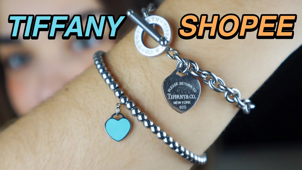 minhas pulseiras da TIFFANY que COMPREI NA SHOPEE | Bruna Barros
