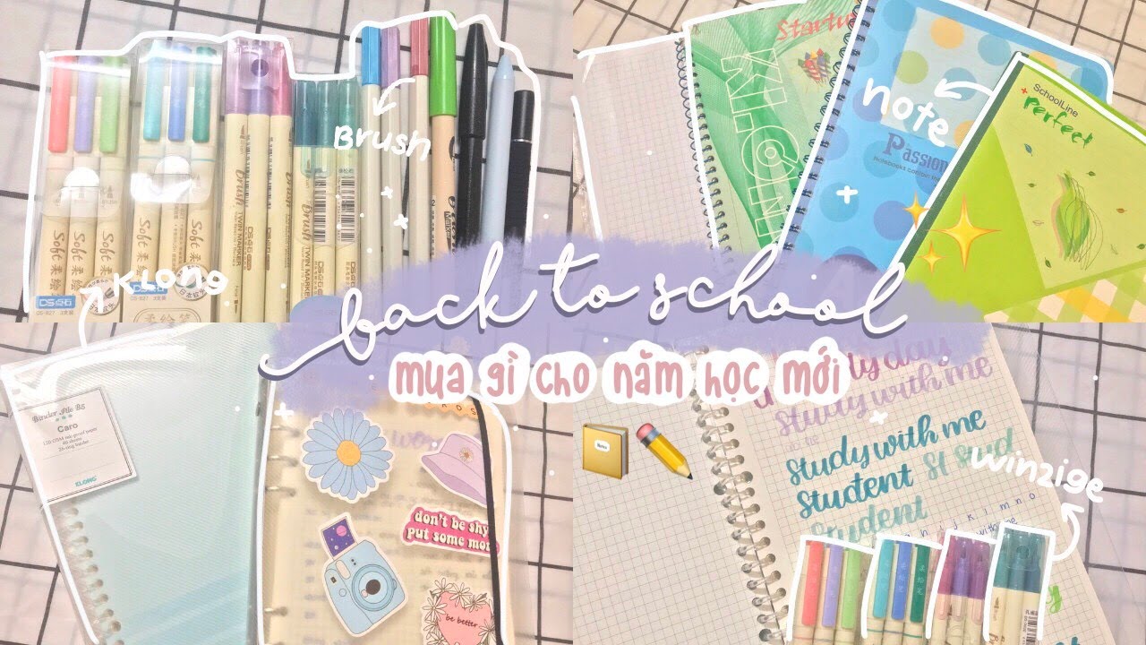 BACK TO SCHOOL/ Mua gì cho năm học mới + Review vở Klong