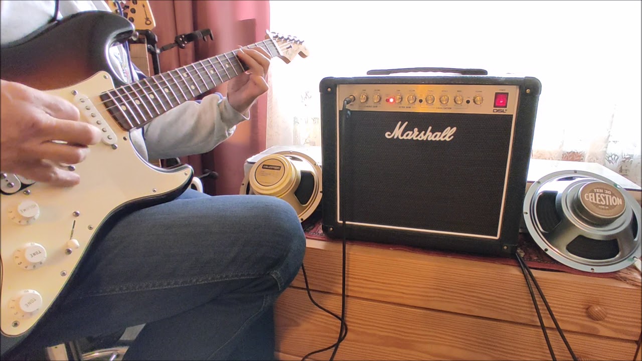 Marshall DSL5 cr speaker upgrade