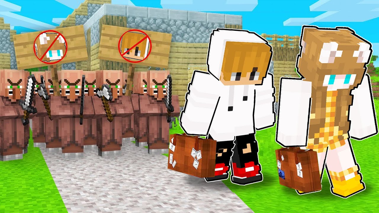Why Did Villagers Kick CeeGee and Yasi Out of The Village in Minecraft ( Tagalog )