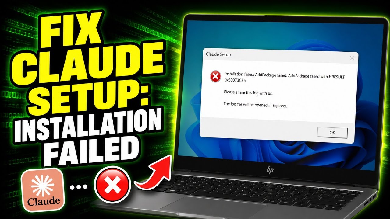Fix Claude Setup : Installation failed: AddPackage failed: AddPackage failed