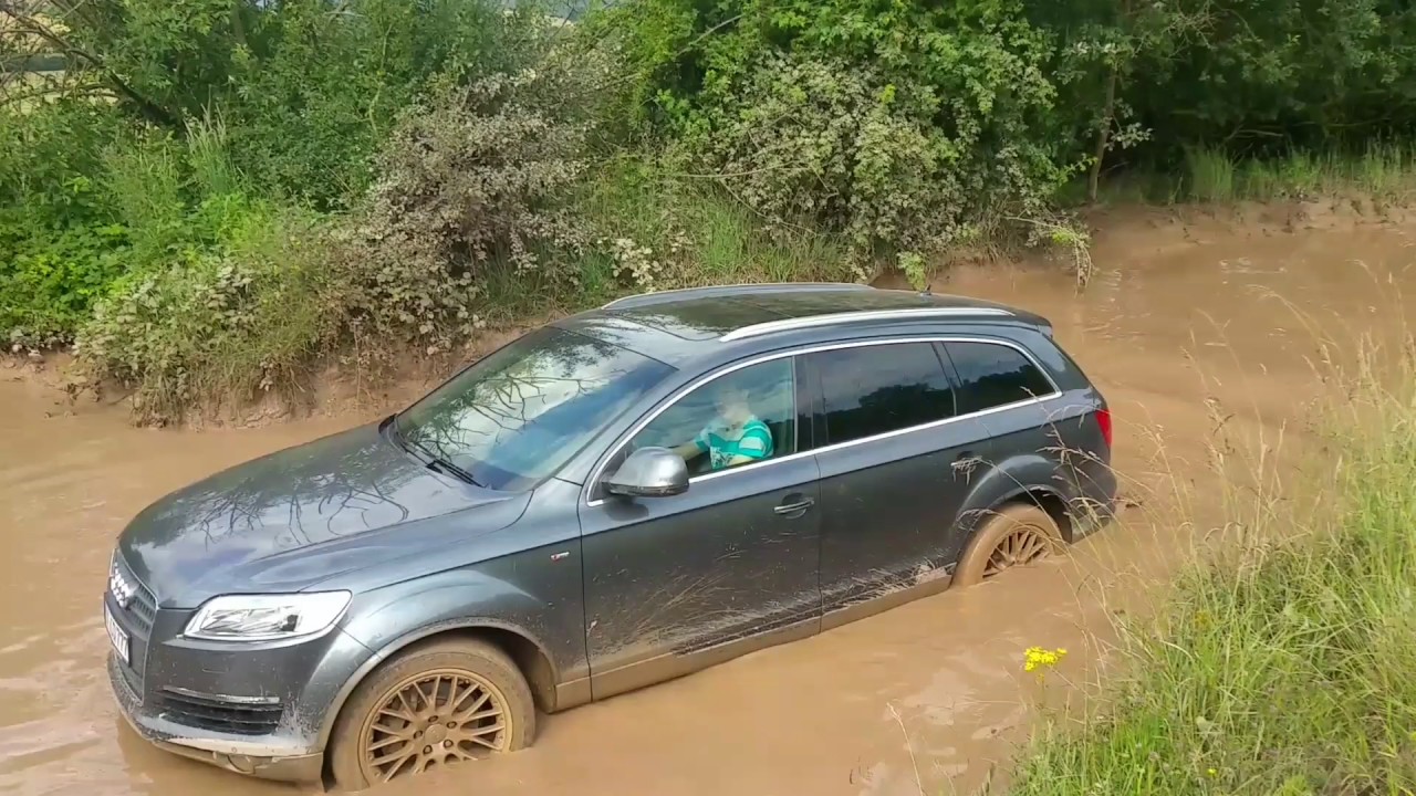 Audi Q7 тянем Nissan Patrol