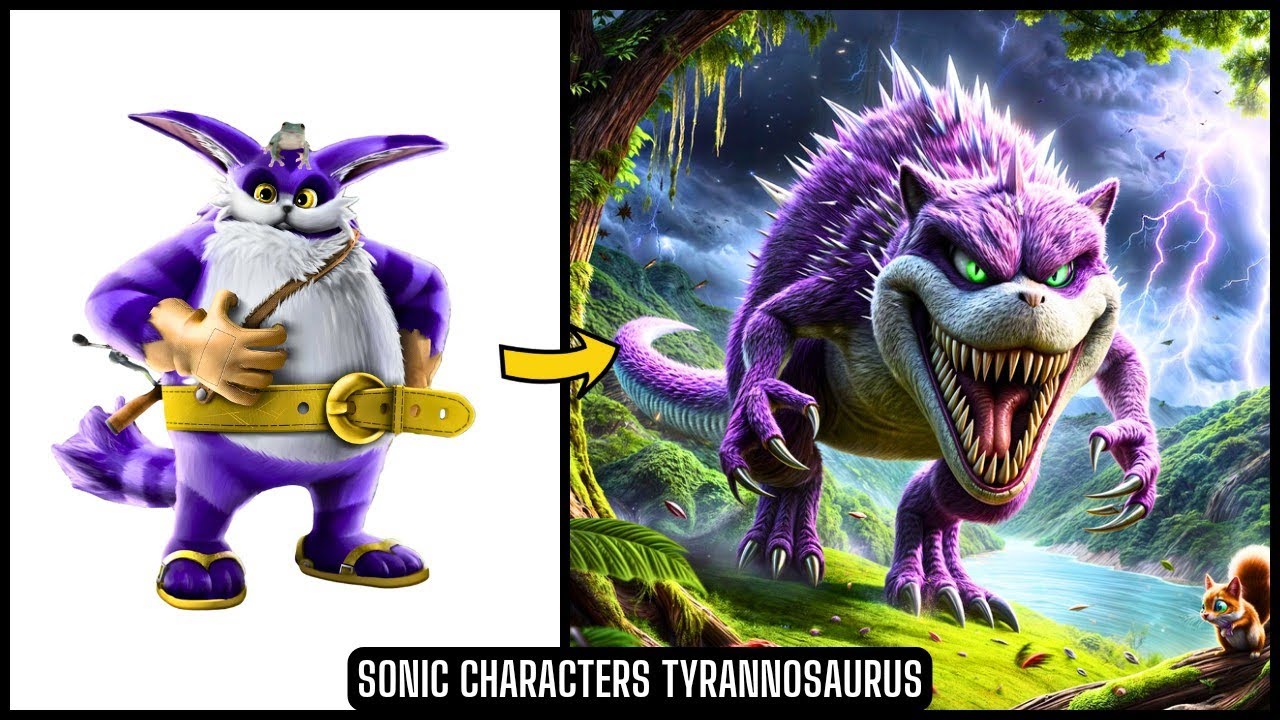 🔥 SONIC the Hedgehog CAST as TYRANNOSAURUSES 🔥