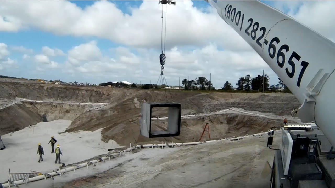 Culvert Placement at OIA - Sims Crane & Equipment